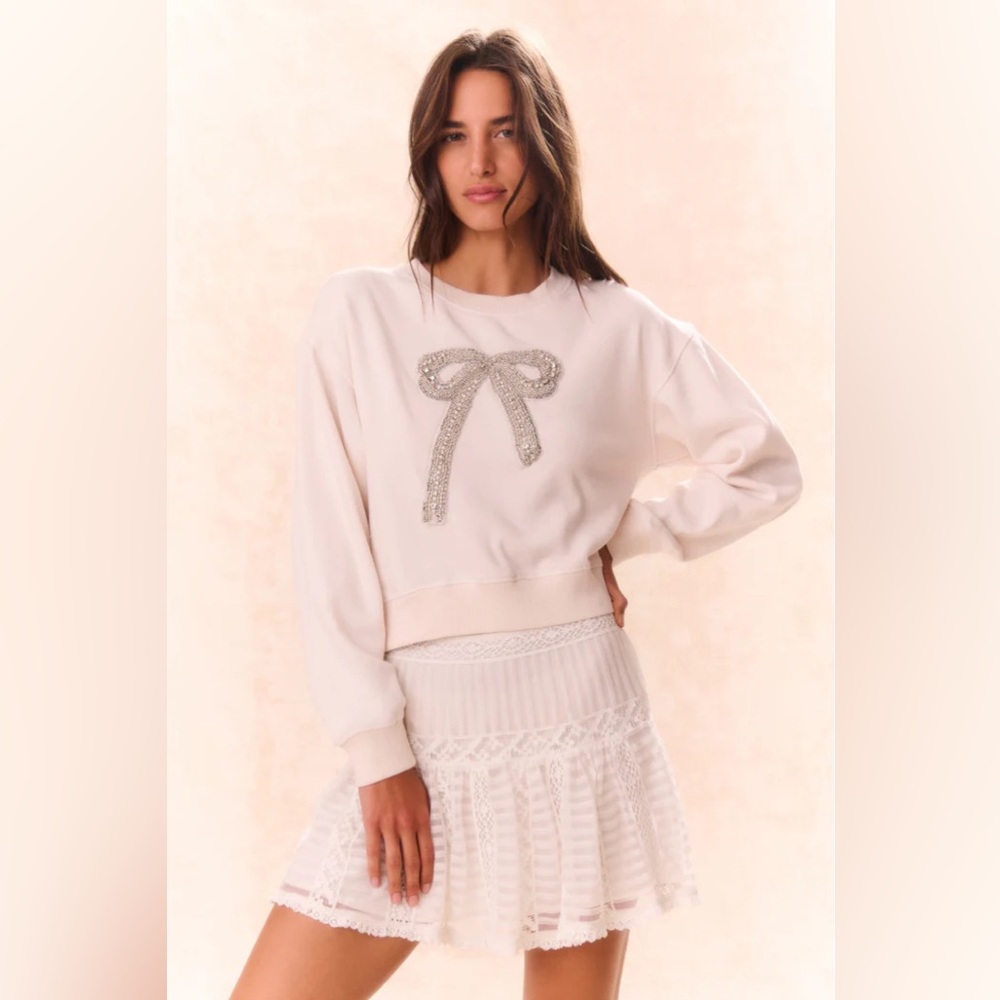 NWT LoveShackFancy Rylan Pullover - Picture 7 of 11